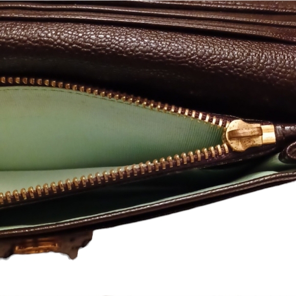 ⚜️BVLGARI DARK BROWN DOPPIO TONDO LEATHER BI-FOLD WALLET - Picture 7 of 15